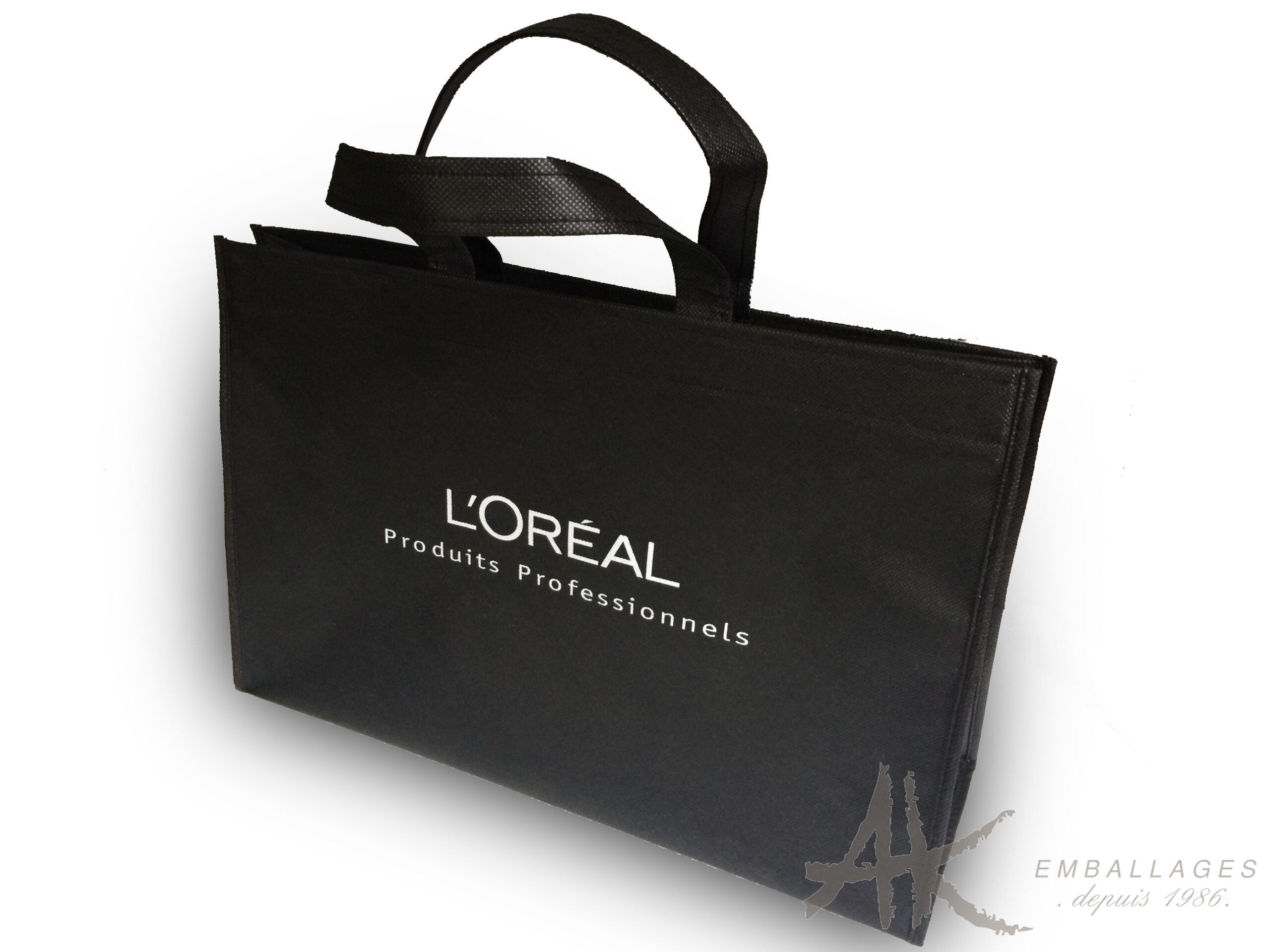 SAC CABAS NON TISSE SUR MESURE SAC NOIR L OREAL
