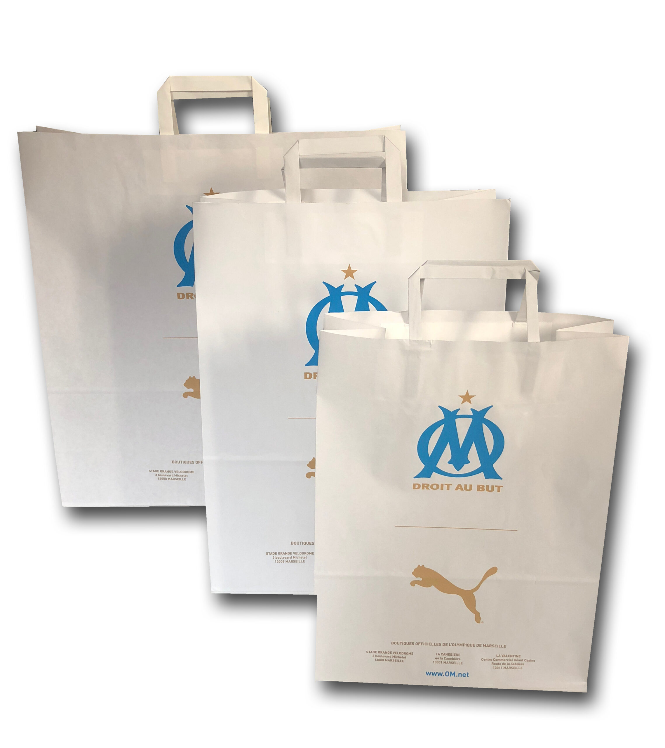 sac papier blanc OM PUMA OR