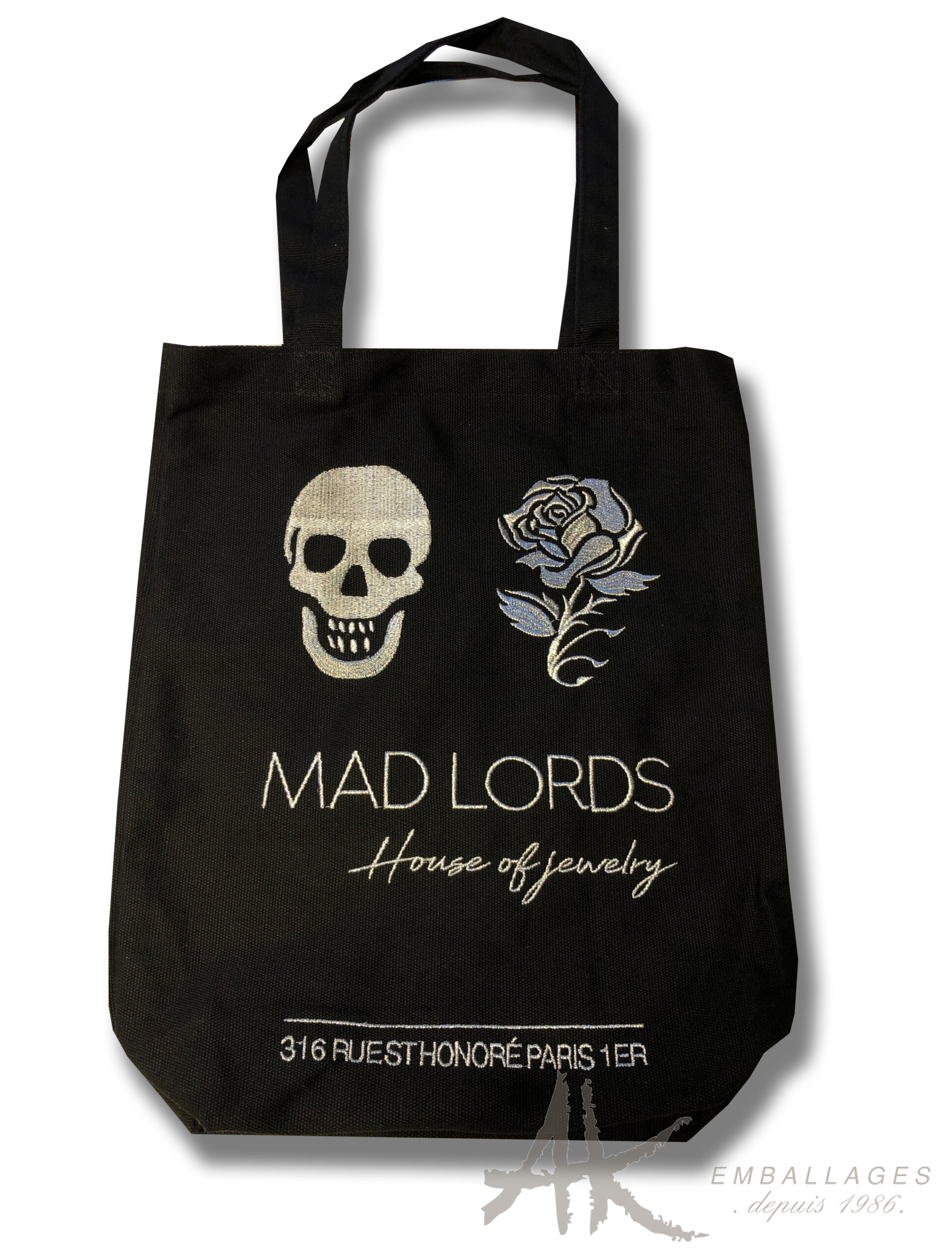 sac coton noir MADLORDS
