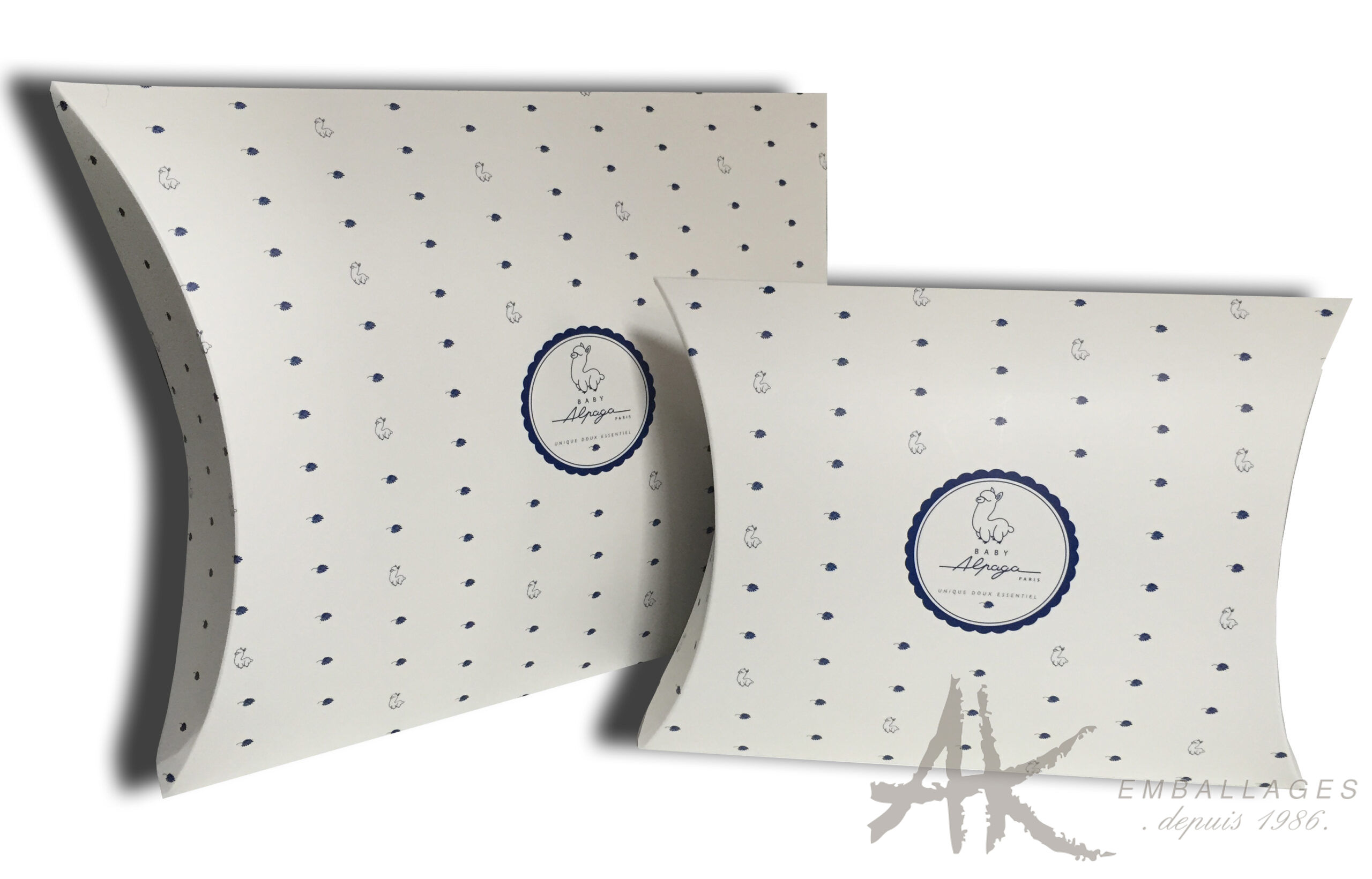étuis berlingot carton blanc sur mesure