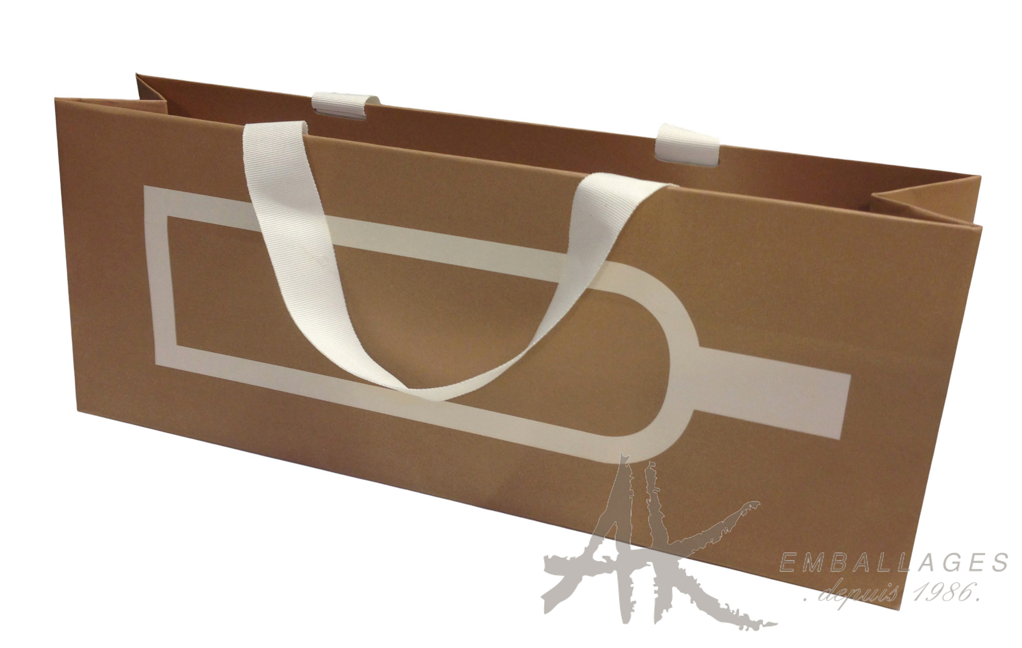 sac papier kraft brun pour bouteille