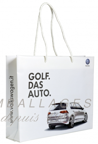 sac plastique à corde - photo voiture GOLF