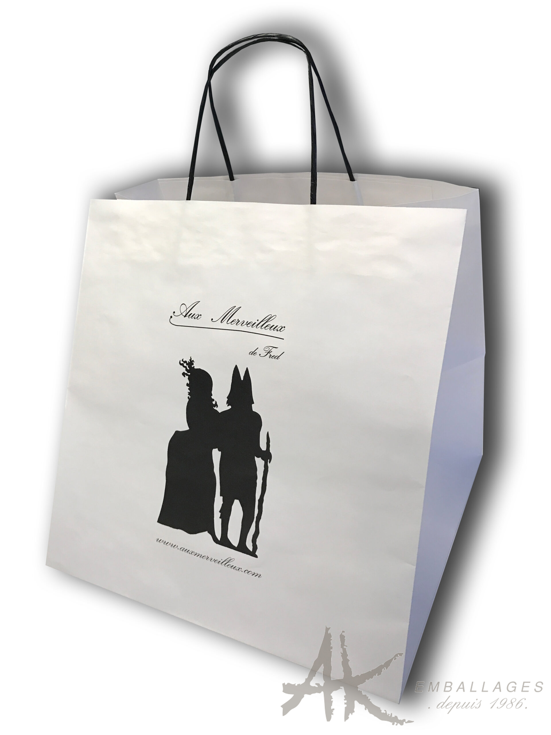 Sac papier alimentaire à soufflet large, personnalisable tous visuels