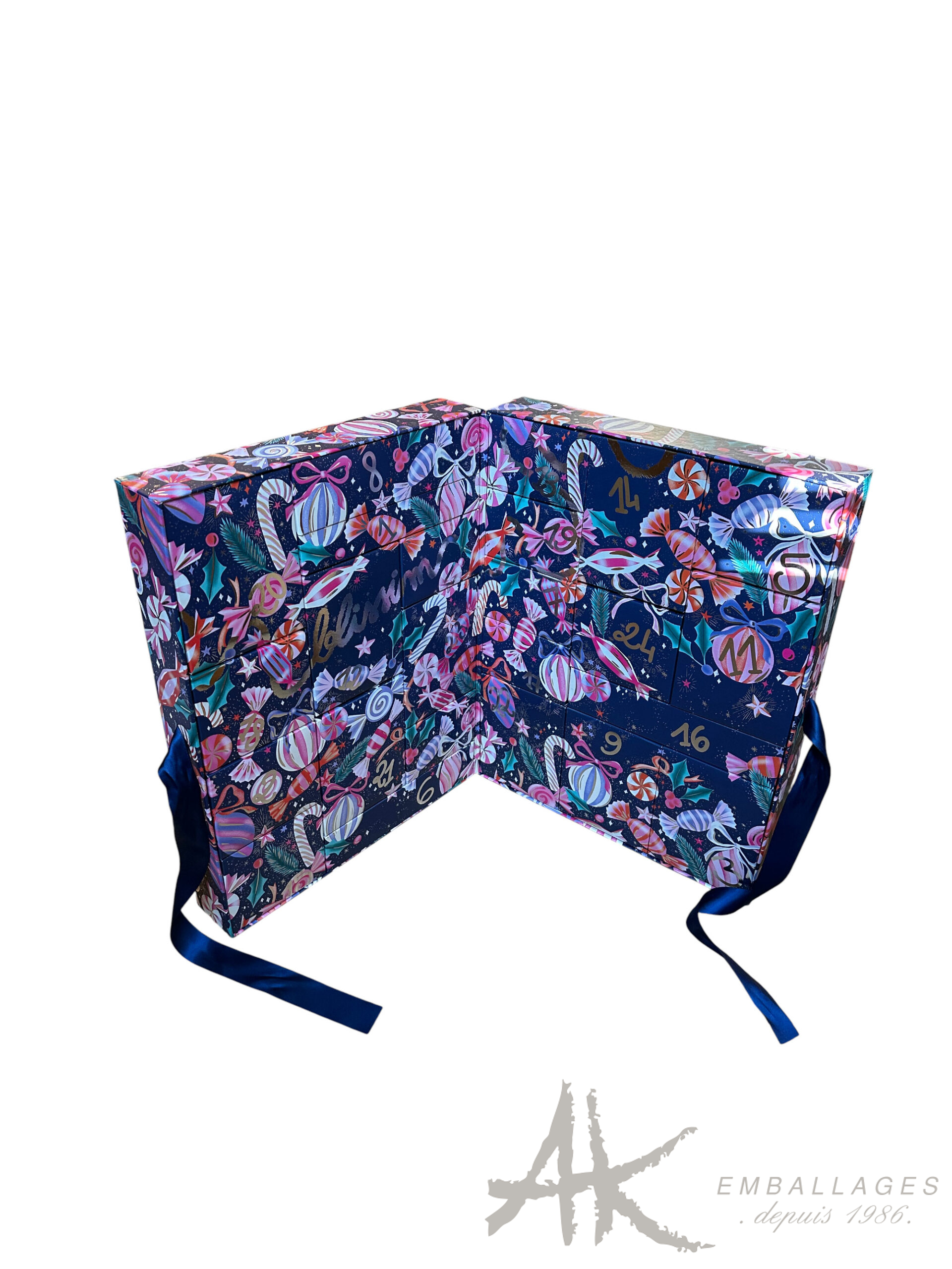 Calendrier de l’Avent personnalisé – Coffret premium de marque